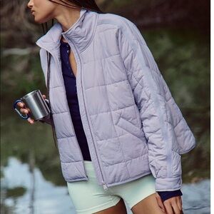 Free People Pippa Packable Puffer in color Violet Dust size S